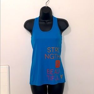 “Strength is Beautiful” Endurance Racerback Tank